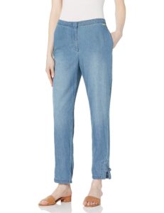 a | x armani exchange women's high-waisted straight fit vintage, indigo denim, 10