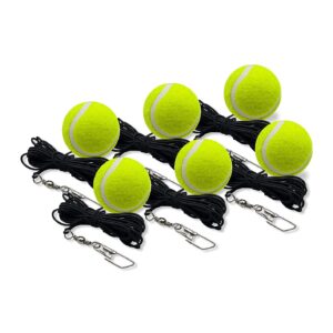 TaktZeit Tennis Balls with String Spare Balls for Tennis Trainer Tennis Balls for Rebound Baseboard Self Tennis Training Tool