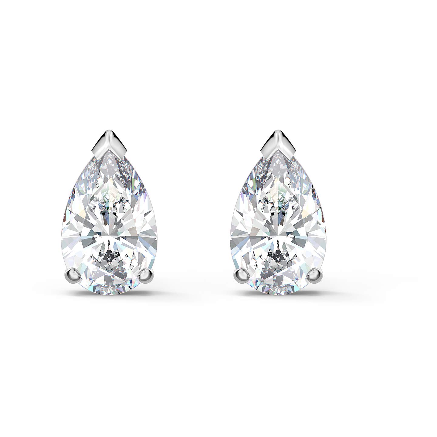 Swarovski Crystal Attract Pear Solitaire Stud Earrings