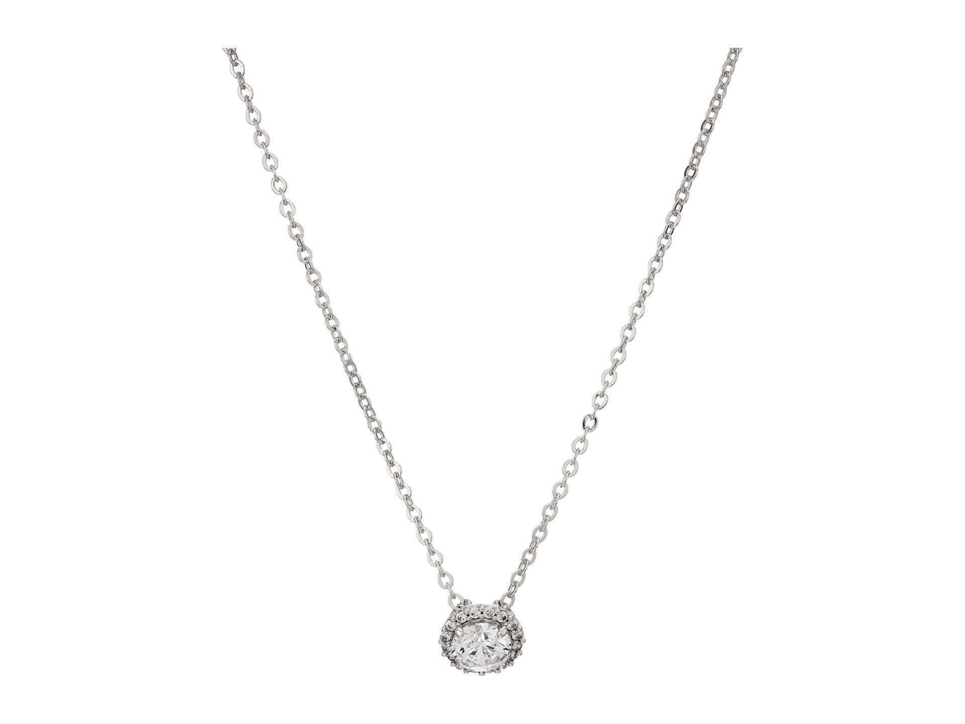 SWAROVSKI Crystal Angelic Round Pendant Necklace, White