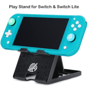 Tscope Switch Stand for Nintendo, for Animal Crossing Switch Holder, Adjustable Switch Lite Compact Portable Foldable Stand for Nintendo Switch Accessories (Black)