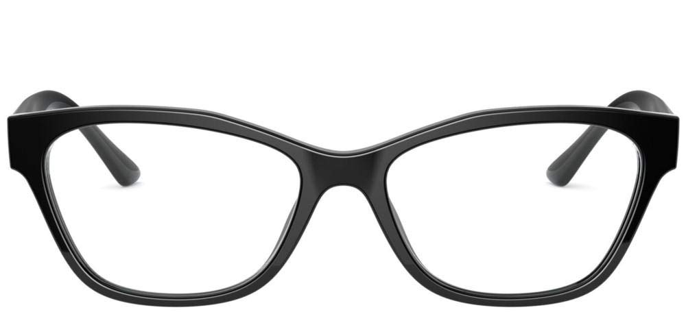 Prada PR 03WV 1AB1O1 Black Plastic Square Eyeglasses 53mm