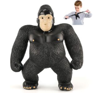 nasidear stretch gorilla figure,stretch gorilla for twisting pulling bending,stretchy gorilla action figure for kids child boys girls