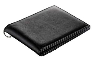 utreers bifold wallets for men card genuine leather front pocket wallet with keychain ring