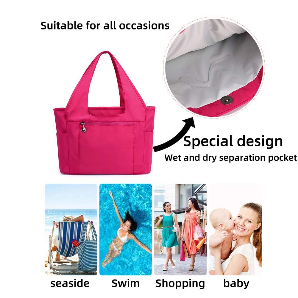 MINTEGRA Nylon Women Fashion Large Tote Shoulder Handbag Waterproof Work Bag Functional Clinical Bag