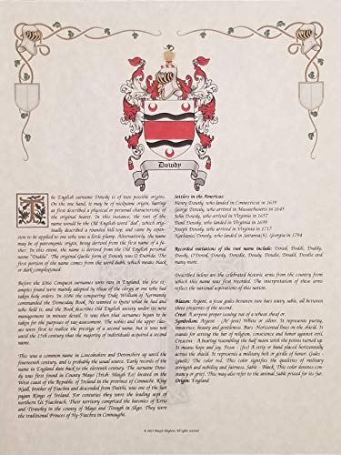 Mr Sweets Artiss Coat of Arms, Crest & History 8.5x11 Print - Name Meaning, Genealogy, Family Tree Aid, Ancestry, Ancestors, Namesakes - Surname Origin: English England