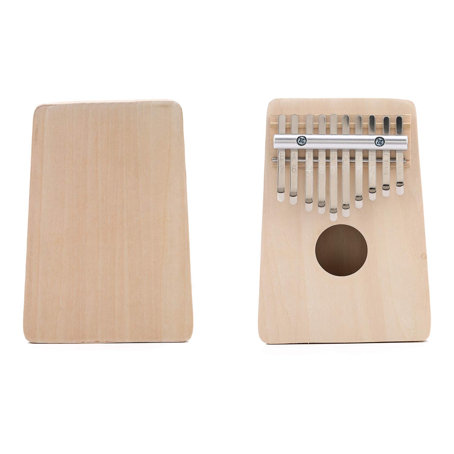 DIY 10 Keys Kalimba Thumb Piano - Make Your Own Kalimba Look, Wooden Small Kalimba for Birthday Gift Adult Kids Students Beginners