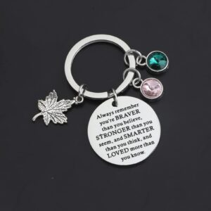 WSNANG Sorority Gift Pink and Green Leaf Graduation Gifts (silver)