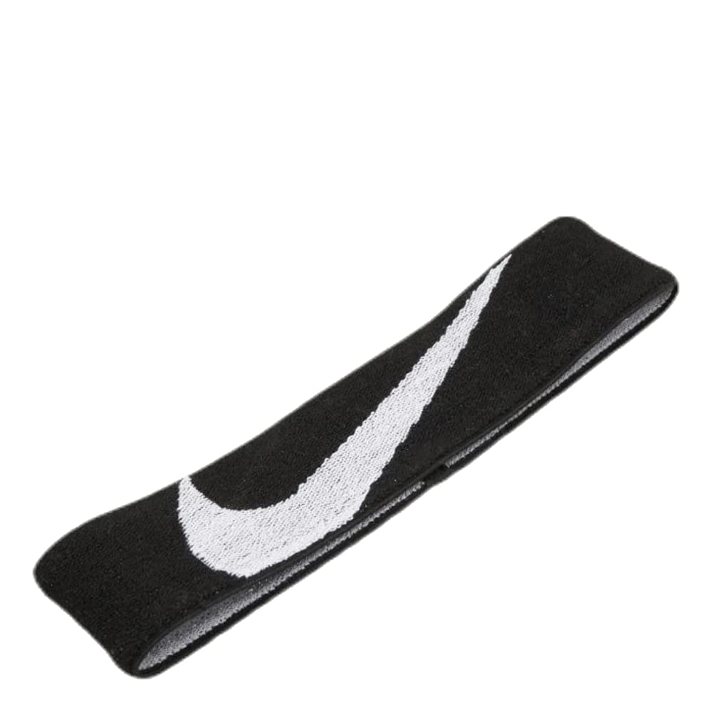 Nike Unisex – Adult's Logo Knit Headband, Black/White, Standard Size