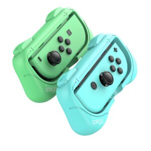 HEATFUN Wrist Bands for Dance 2023 2022 Switch, Adjustable Hand Strap for Joy-Cons Controller, One Size for Adult and One Size for Child - 2 Pack (Animal Crossing Blue and Green)