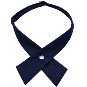 ausky criss-cross bow tie for girl uniform adjustable neck tie for men women