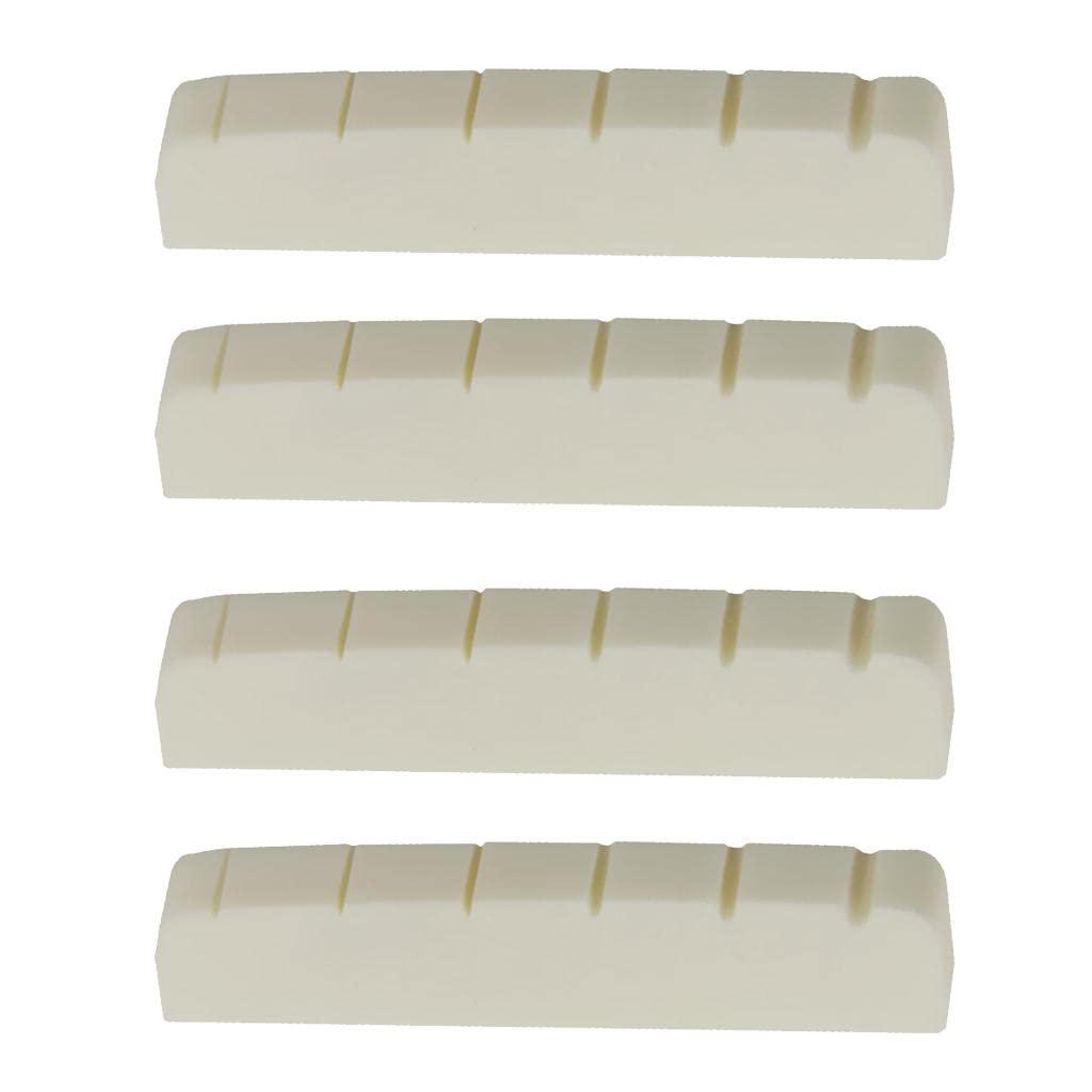 4pcs 43mm Beige Buffalo Bone Nut For Les Paul SG ES Electric Guitar