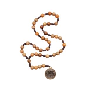 Intercession St Michael Sacred Handmade Solid Wood Chaplet (Medium)