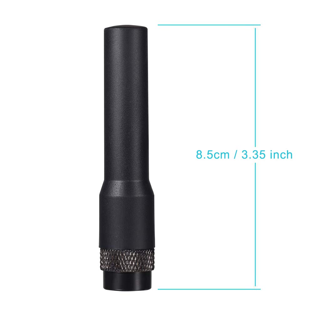 Bingfu Dual Band VHF UHF 136-174MHz 400-470MHz Ham Radio Antenna Handheld Two Way Radio SMA Male Soft Antenna 2-Pack for Icom Yaesu Vertex Ham Radio Walkie Talkie Standard Horizon Marine VHF Radio