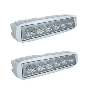 handxen boat deck light - led 18w 1600 lumen spreader - long lasting - flood marine-grade t-top boat deck lights - extremely bright - durable quality - ideal for marine boats cars trucks (2 pack)