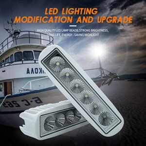 Handxen Boat Deck Light - LED 18W 1600 Lumen Spreader - Long Lasting - Flood Marine-Grade T-Top Boat Deck Lights - Extremely Bright - Durable Quality - Ideal for Marine Boats Cars Trucks (2 Pack)