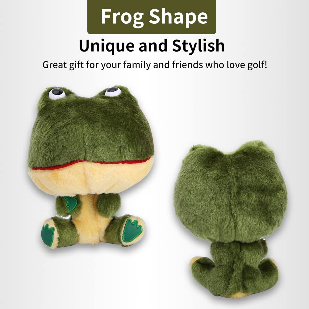 Plush Golf Head Covers Club Protective Driver Headcover Frog Shape