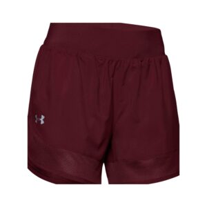 under armour womens woven training short 625cardinal lg