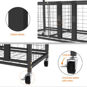 Uboway Sports Equipment Storage Rack: Garage Basketball Organizer for Ball Outdoor Cart