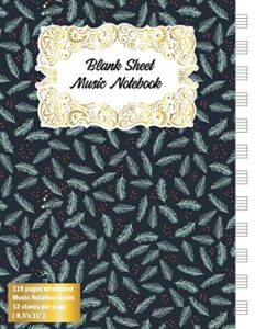 standard wirebound manuscript paper notebook: blank sheet music paper for guitar/music manuscript paper / staff paper / musicians notebook [ book ... (composition books - music manuscript paper)