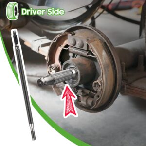 10L0L Golf Cart Driver Side Rear Spline Axle Shaft Fits EZGO RXV Electric 2008 UP, 24.5" Long,Replaces OEM 620337, 614208