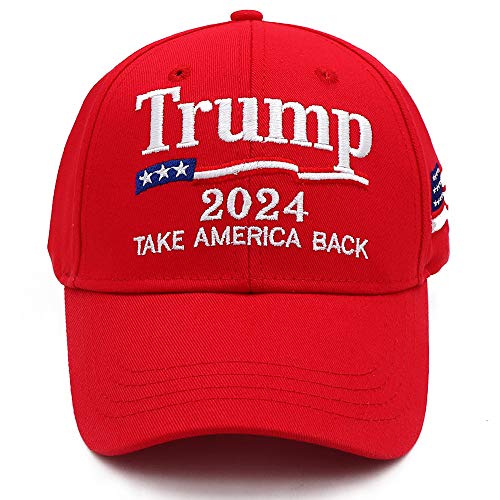 Rivanoer Trump Hat Trump Merchandise Trump 2024 Hat Take America Back Hat Embroidery MAGA Adjustable Baseball Cap