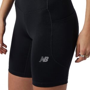 New Balance womens Impact Run Fitted Shorts, Black, X-Small US