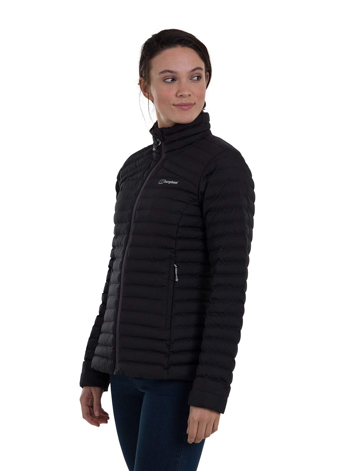 Berghaus Women's Standard Puffer Insulated Jacket Water Repellent Nula, Non-Hooded Jet Black