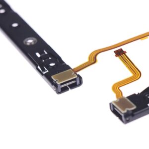 Onyehn Original Repair Part(with Screws) Replacement Right and Left Slide Rail with Flex Cable Fix Part for Nintendo Switch Console NS Rebuild Track