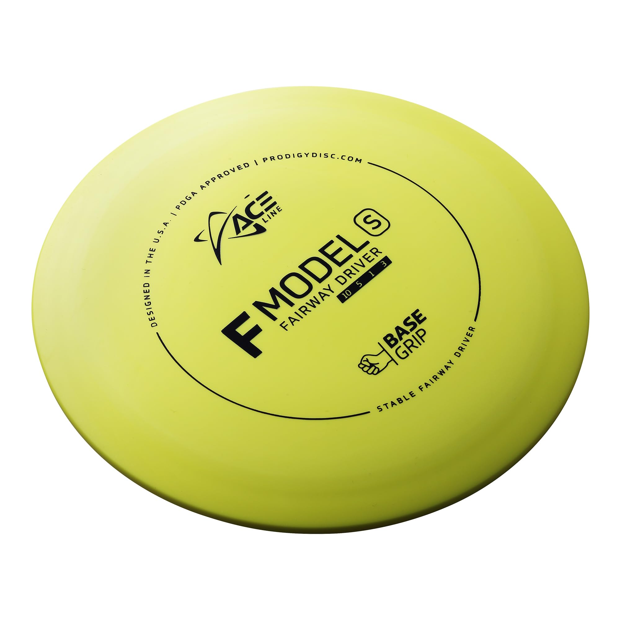 Prodigy Disc Ace Line F Model S Basegrip | Overstable Disc Golf Fairway Driver | Tactile Feel for a Sure Grip | Pinpoint Accuracy and Incredible Control | Colors May Vary (160-169g)