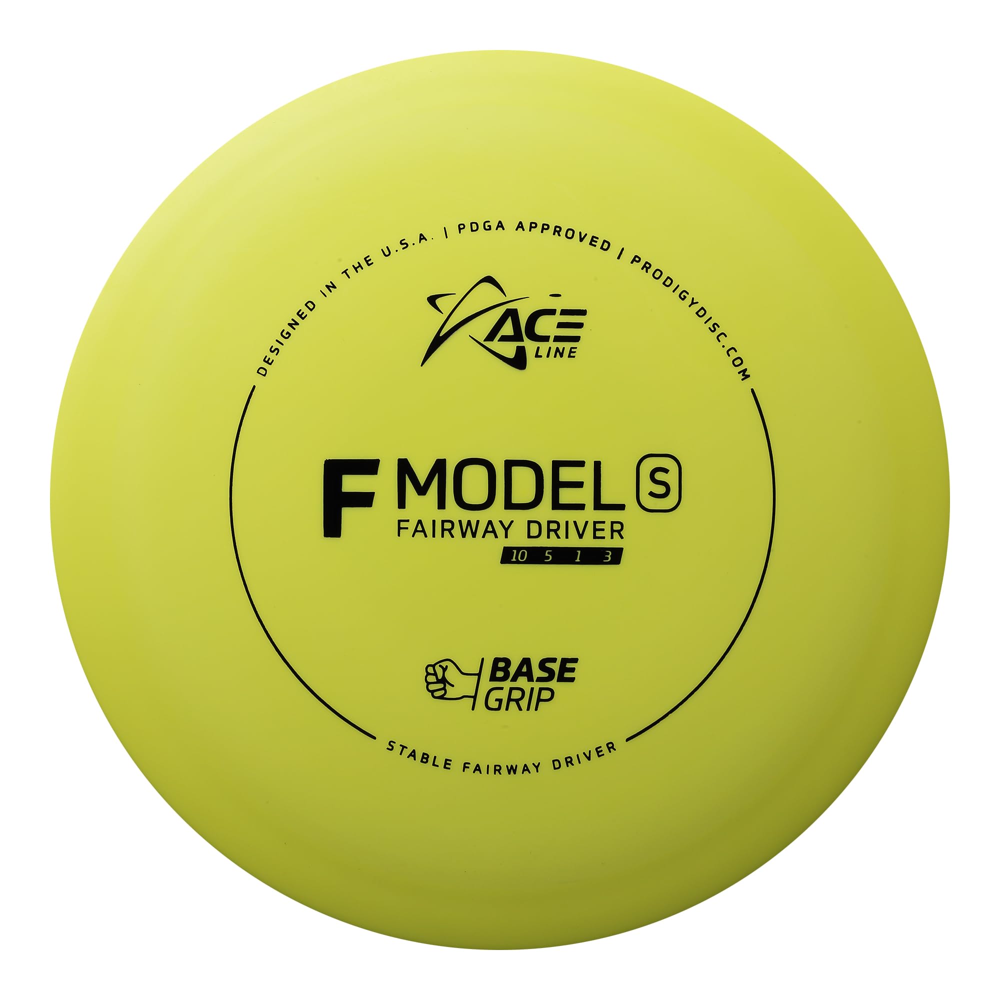 Prodigy Disc Ace Line F Model S Basegrip | Overstable Disc Golf Fairway Driver | Tactile Feel for a Sure Grip | Pinpoint Accuracy and Incredible Control | Colors May Vary (160-169g)