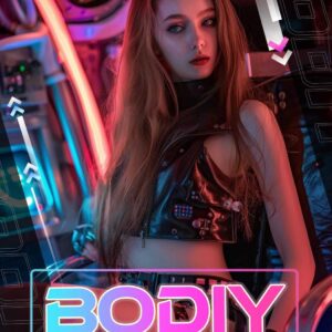 BODIY Gothic Black Waist Belt Punk Leather Waist Chain Belts Rave Body Accessory for Women