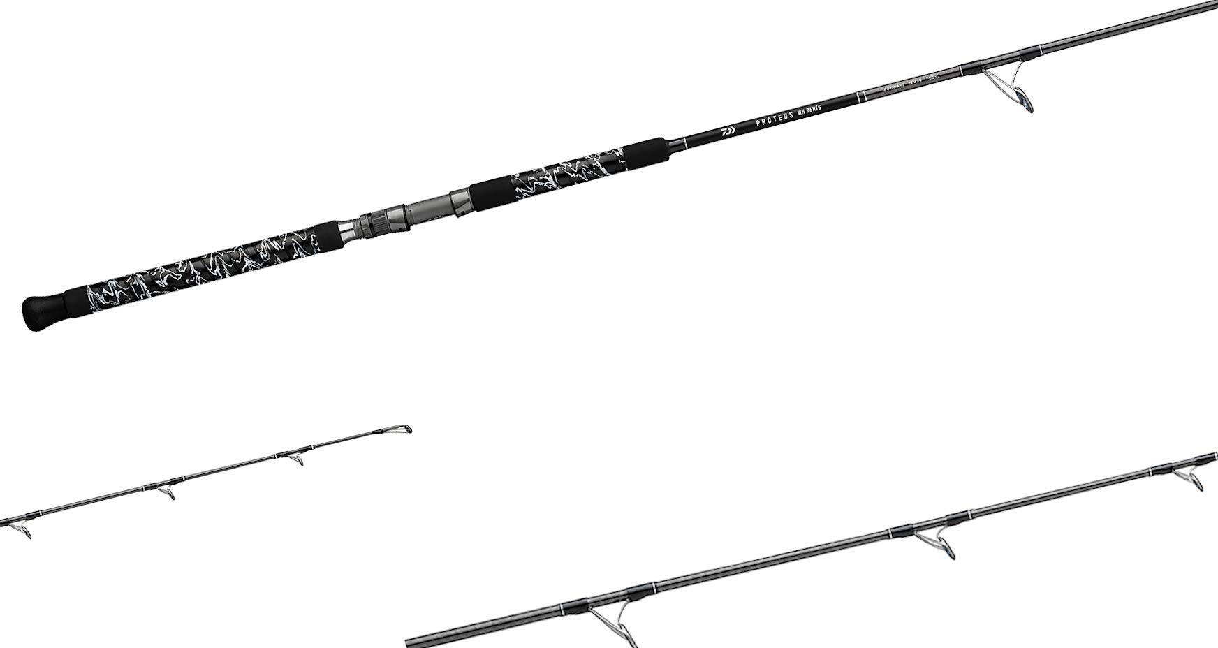 Daiwa PRWNC76MHFS Proteus Wn Rod Camo Wrap, Sections= 1, Line Wt.= 40-80 Braid, Multi, one Size