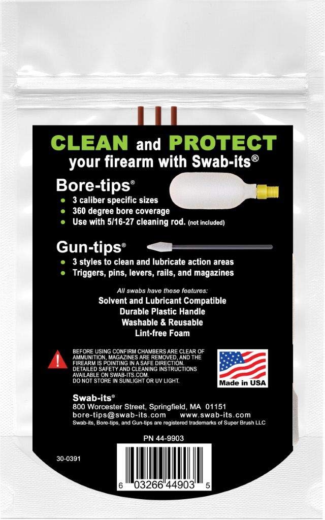 Swab-its® Made in The USA 12ga/20ga/28ga Shotgun Firearm Cleaning Kit: 87-9903