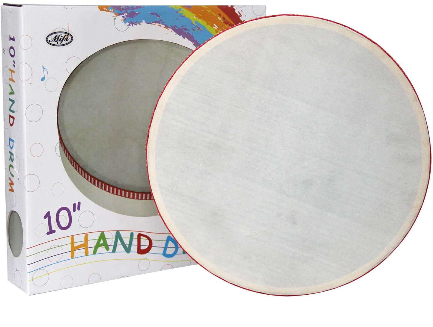 MIFS Hand Drum Kids Percussion Wood Frame Drum (10 inch)