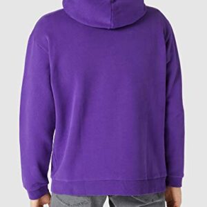 Superdry Mens Heritage Mountain Graphic Hoodie, Oversized Fit Winter Purple Size S