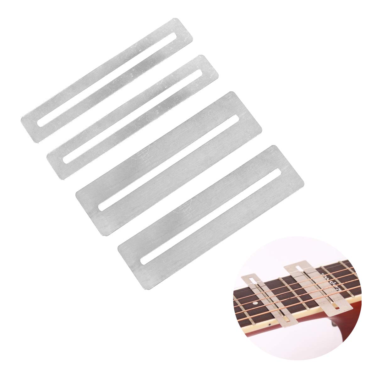 2 Set Guitar Fingerboard Guards, Stainless Steel Guitar Fingerboard Protector, Luthier Tool, Fretboard Protector