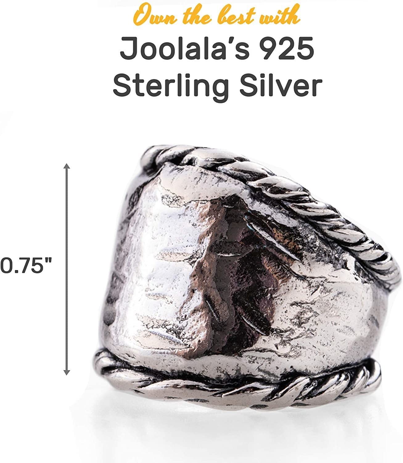 Joolala Sterling Silver Women’s Ring – 925 Silver Rings for Women – Elegant and Stylish Design – Various Models – Gorgeous Oxidized Finish – Ideal Promise Ring, Anniversary (8)