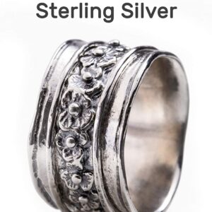 Joolala Sterling Silver Women’s Ring – 925 Silver Rings for Women – Elegant and Stylish Design – Various Models – Gorgeous Oxidized Finish – Ideal Promise Ring, Anniversary (10)