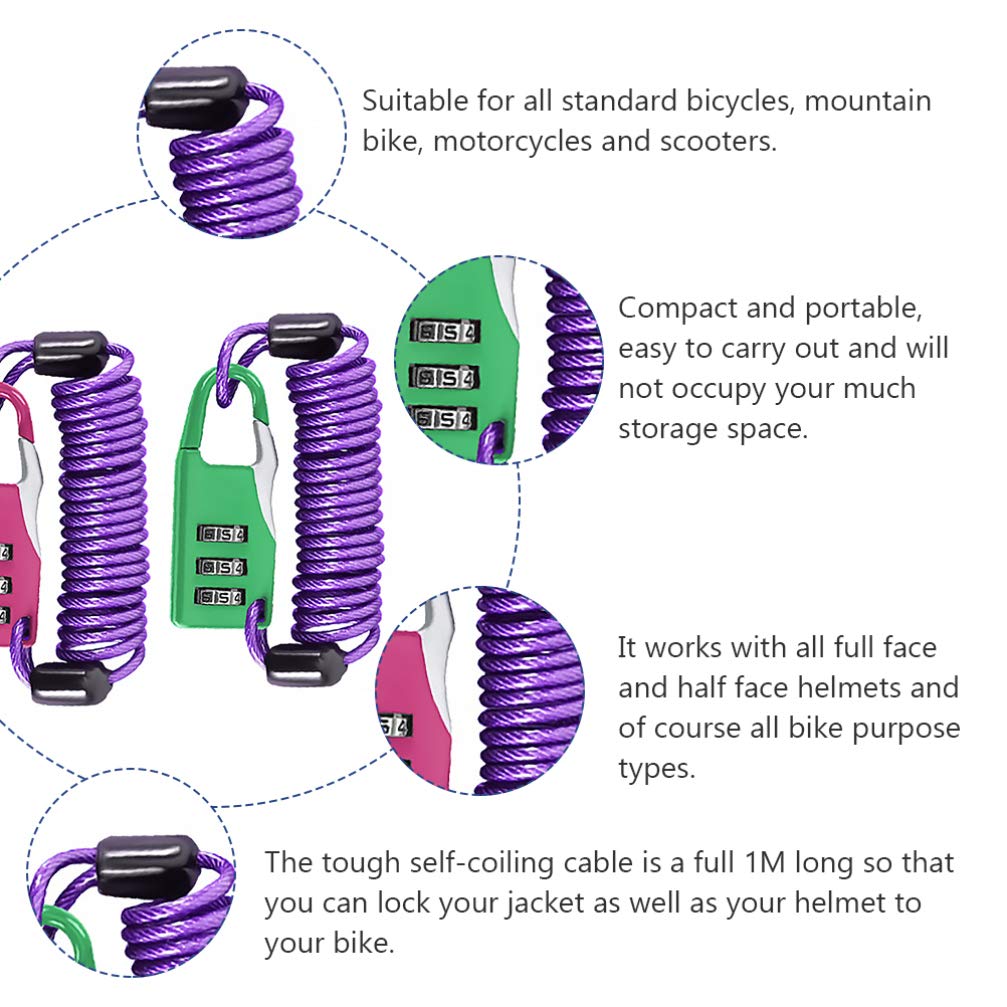 Garneck 1 Set 2pcs Lock Electric Car Steel Wire Lasso