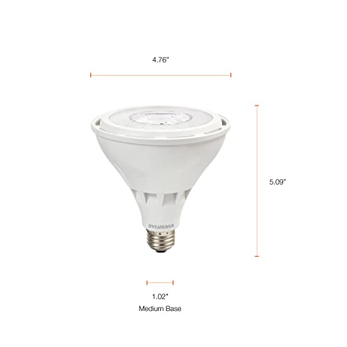 SYLVANIA PAR38 High Output LED Light Bulb, 150W = 25W, Non-Dimmable, Wet Rated, 2500 Lumens, 3000K, White - 1 Pack (74795)