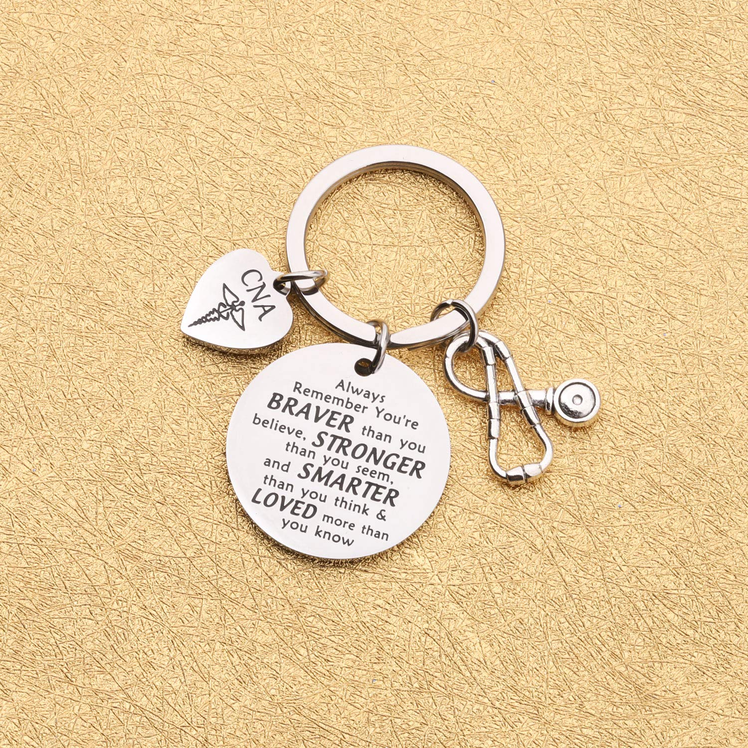 BAUNA Keychain Nursing Assistant Gift Inspiration Jewelry For Medical Student