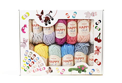 Sirdar Happy Chenille 25 Colours Assortment Box