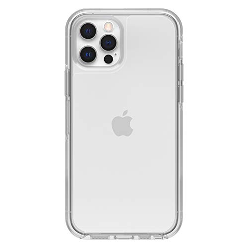 OtterBox iPhone 12 and 12 Pro Symmetry Series Case - Single Unit Ships in Polybag, Ideal for Business Customers - CLEAR, ultra-sleek, wireless charging compatible, raised edges protect camera & screen