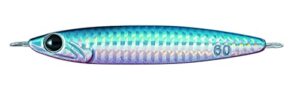 fishing lure metal casting jig color: blue pink 130g