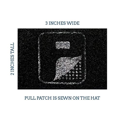 Pull Patch Flat Bill Snapback Trucker Hat | Charcoal & Black Tactical Cap | 2x3 in Loop Surface to Attach Morale Patches