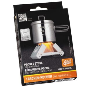 Esbit Medium Pocket Stove 2 X 27g, Grey