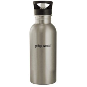 Knick Knack Gifts got hype aversion? - 20oz Stainless Steel Water Bottle, Silver