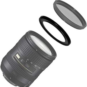 67mm-72mm Step Up Ring (67mm Lens to 72mm Filter), WH1916 Camera Lens Filter Adapter Ring Lens Converter, 2 Packs