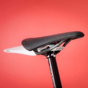 Ass Savers Big Saddle Mudguard for Wide Tires, 30-50 mm, up to 55 mm, Generation 4, Maximum Rain Protection, No Tools Mount, Patented Flip Tip, Lightweight, Stable, Self Centering, CX, Gravel, Black